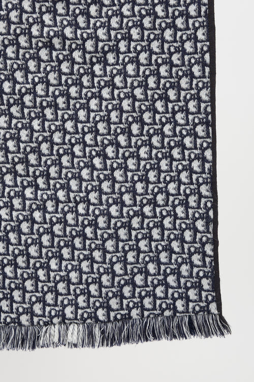 Dior Wool Oblique University Reversible Scarf