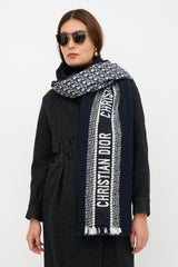 Dior Wool Oblique University Reversible Scarf