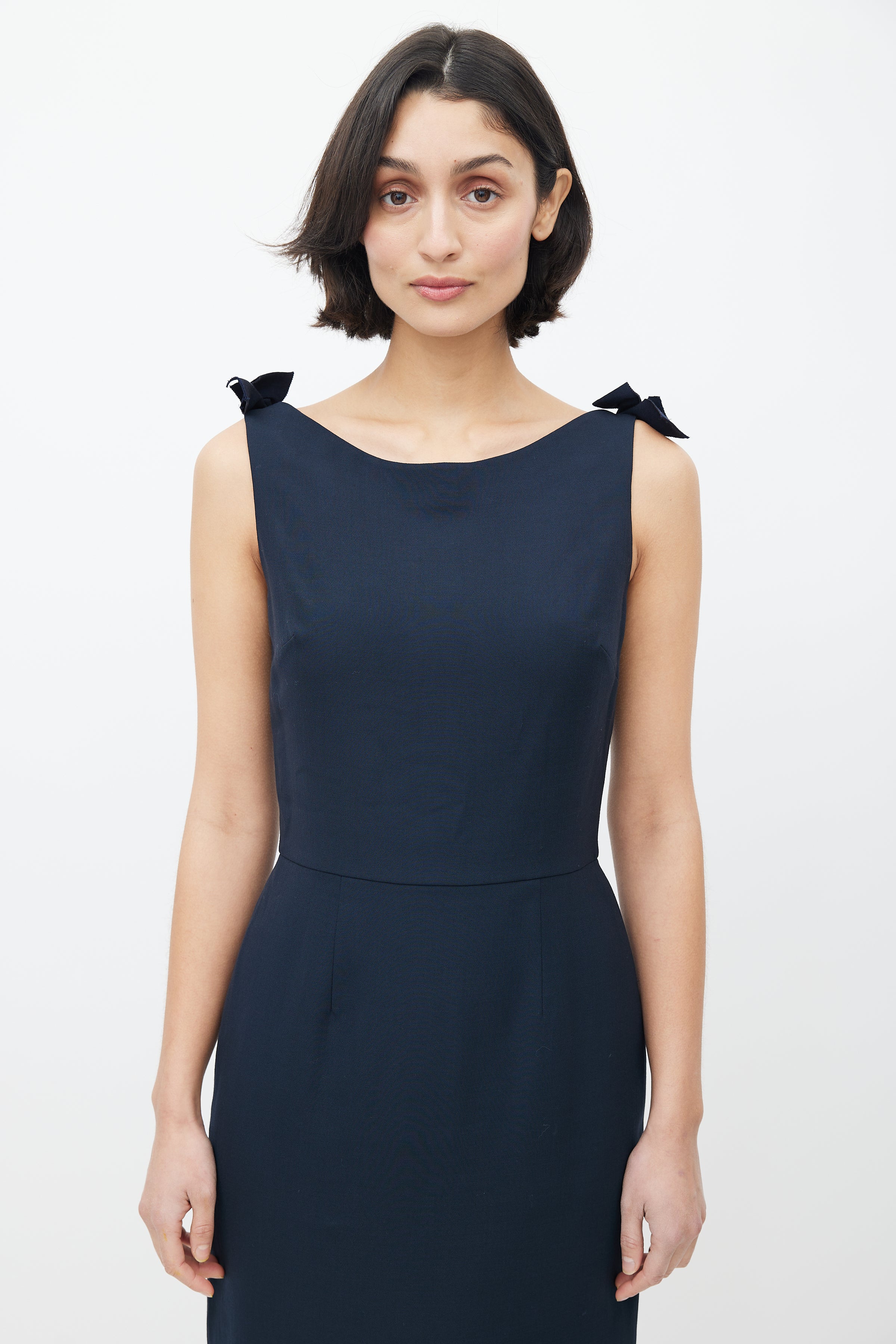 Dior // Navy Sleeveless Dress VSP Consignment Dior // Navy Sleeveless Dress VSP Consignment
