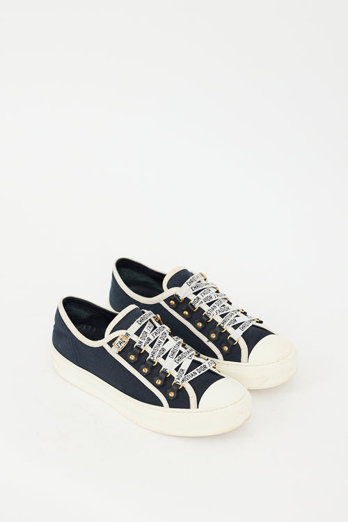 Dior Navy Walk'N'Dior Canvas Sneaker