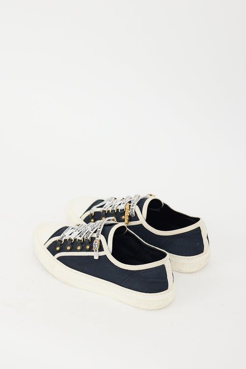 Dior Navy Walk'N'Dior Canvas Sneaker