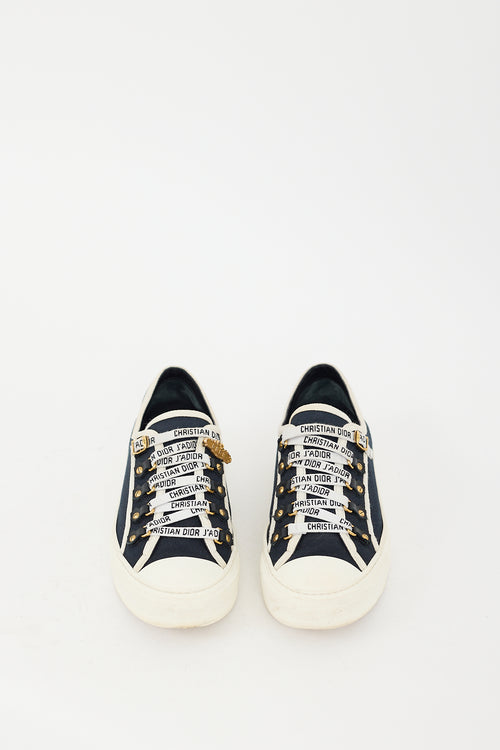 Dior Navy Walk'N'Dior Canvas Sneaker