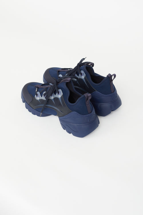 Dior Navy D-Connect Chunky Sneaker