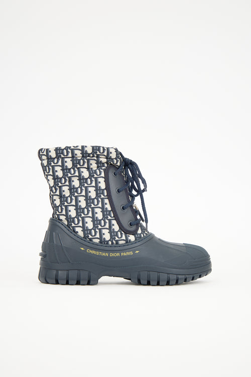Dior Nylon & Rubber Oblique D-Venture Boot