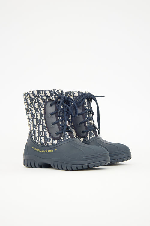 Dior Nylon & Rubber Oblique D-Venture Boot