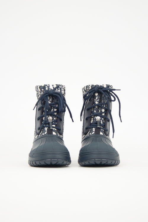 Dior Nylon & Rubber Oblique D-Venture Boot