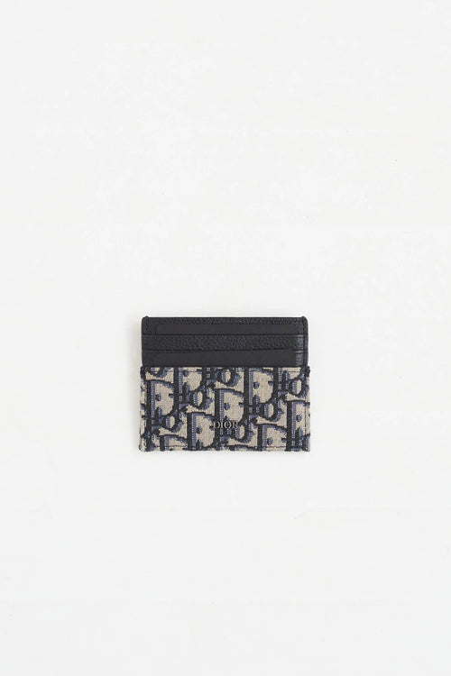 Dior Oblique Jacquard Card Holder