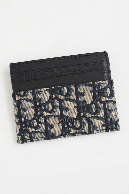 Dior Oblique Jacquard Card Holder