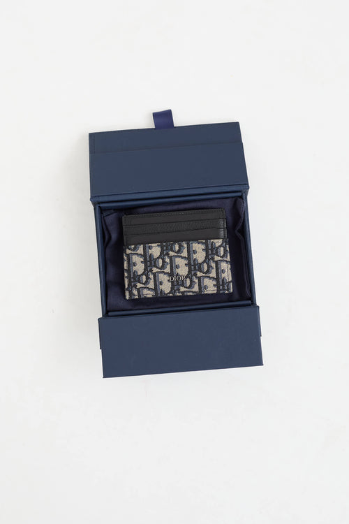 Dior Oblique Jacquard Card Holder