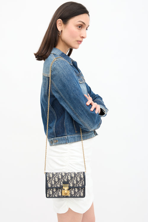 Dior Oblique Dioraddict Wallet On Chain