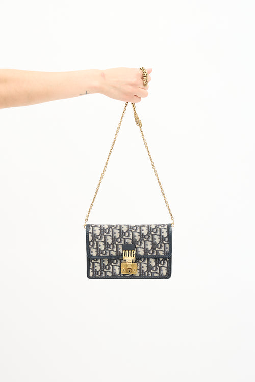 Dior Oblique Dioraddict Wallet On Chain