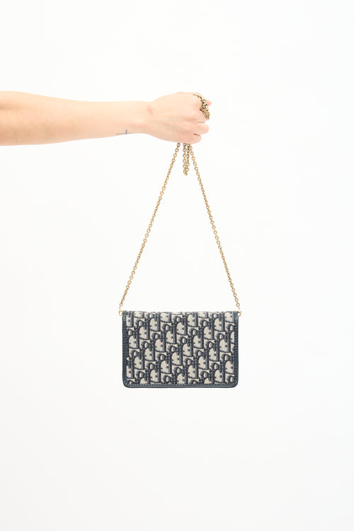 Dior Oblique Dioraddict Wallet On Chain