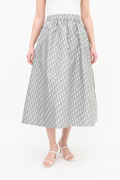 Dior Oblique Jacquard Midi Skirt
