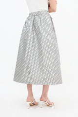 Dior Oblique Jacquard Midi Skirt