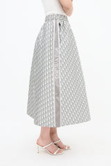Dior Oblique Jacquard Midi Skirt