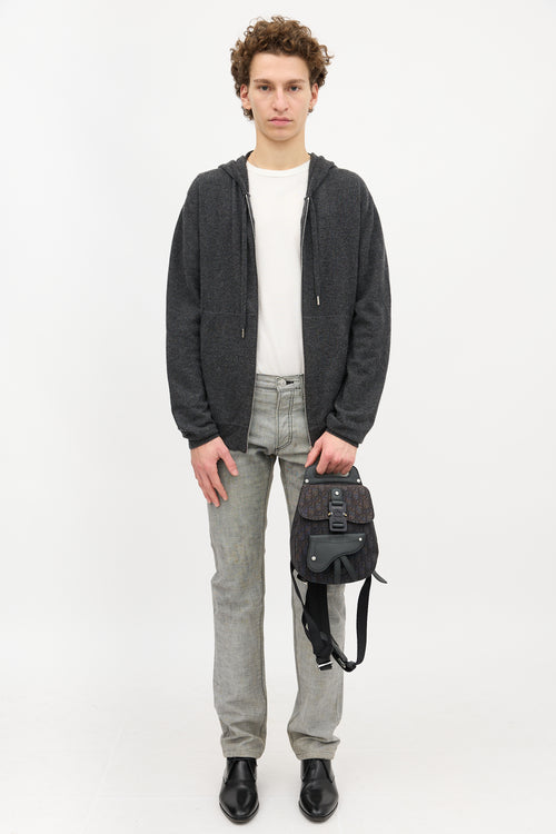 Dior Oblique Mini Saddle Backpack