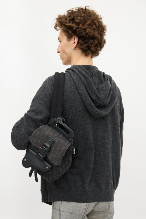 Dior Oblique Mini Saddle Backpack