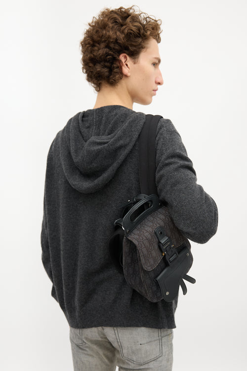 Dior Oblique Mini Saddle Backpack