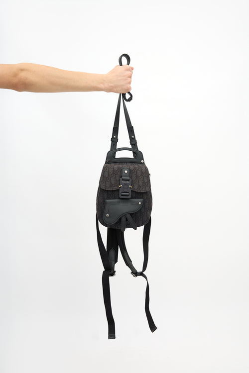 Dior Oblique Mini Saddle Backpack
