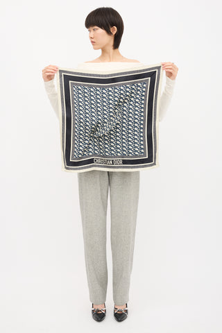 Dior Oblique Scarf Visor