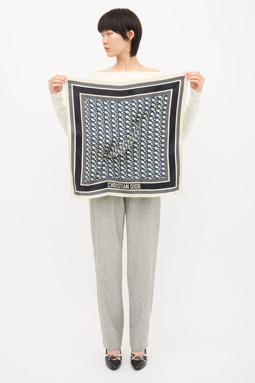 Dior Oblique Scarf Visor