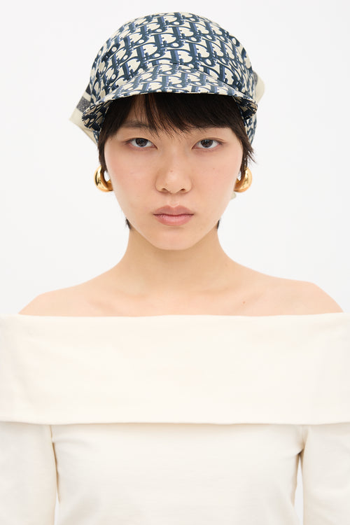 Dior Oblique Scarf Visor