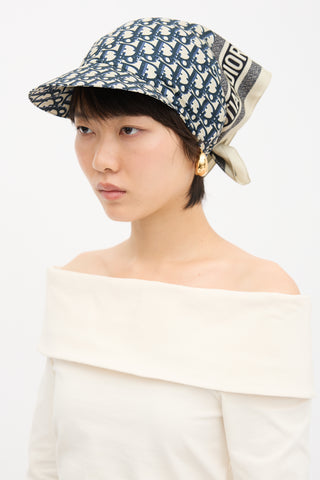 Dior Oblique Scarf Visor