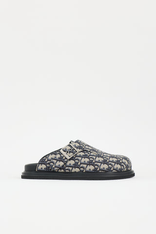 Dior Oblique Jacquard Aqua Mule