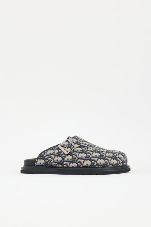 Dior Oblique Jacquard Aqua Mule