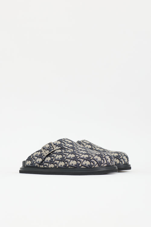 Dior Oblique Jacquard Aqua Mule
