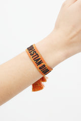 Dior Orange & Black J'Adior Woven Bracelet