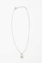Dior Padlock Logo Necklace