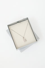 Dior Padlock Logo Necklace
