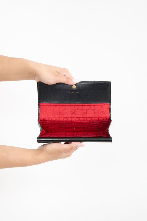Dior Patent Long Wallet