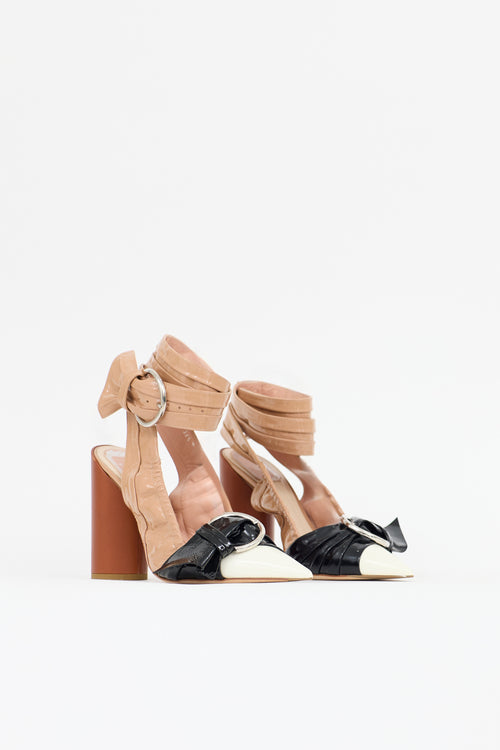 Dior SS 2016 Patent Wrapped Pump