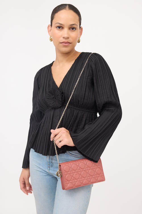 Dior 2022 Leather Lady Dior Pouch Bag