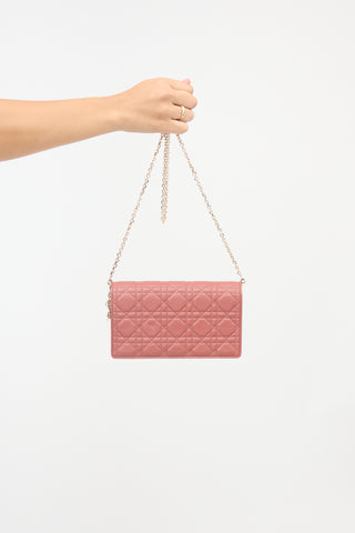 Dior 2022 Leather Lady Dior Pouch Bag
