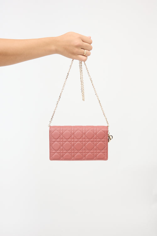 Dior 2022 Leather Lady Dior Pouch Bag