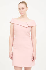 Dior SS 2019 Wool Off Shoulder Dress