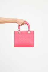 Dior 2015 Lady Dior Cannage Charm Bag