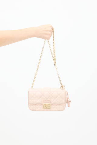 Dior Pink Leather Miss Dior Promenade Quilted Bag