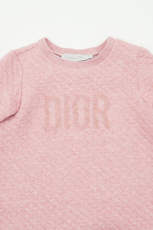 Dior Pink Quilted & Sequin Top