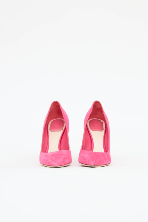 Dior Suede Pointed Toe Pump