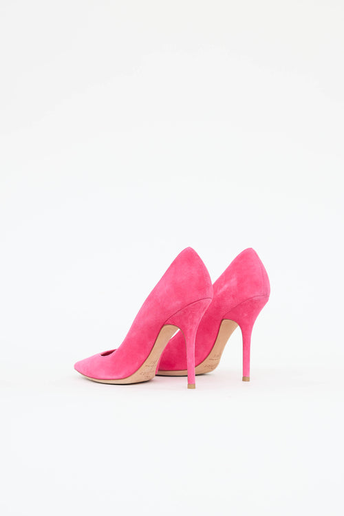 Dior Suede Pointed Toe Pump