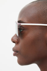 Dior Pink & White Rounded Reflected M2Q0J Sunglasses