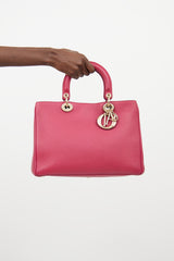 Dior Pink Leather Diorissimo Tote