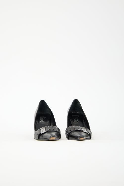 Dior Leather Logo Pump