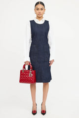 Dior 2012 Patent Medium Lady Dior  Bag