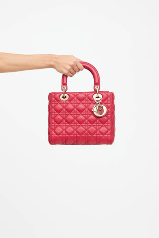 Dior 2020 Lady Dior Medium Leather Bag