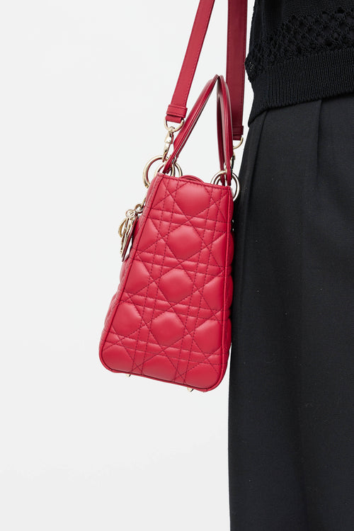 Dior 2020 Lady Dior Medium Leather Bag